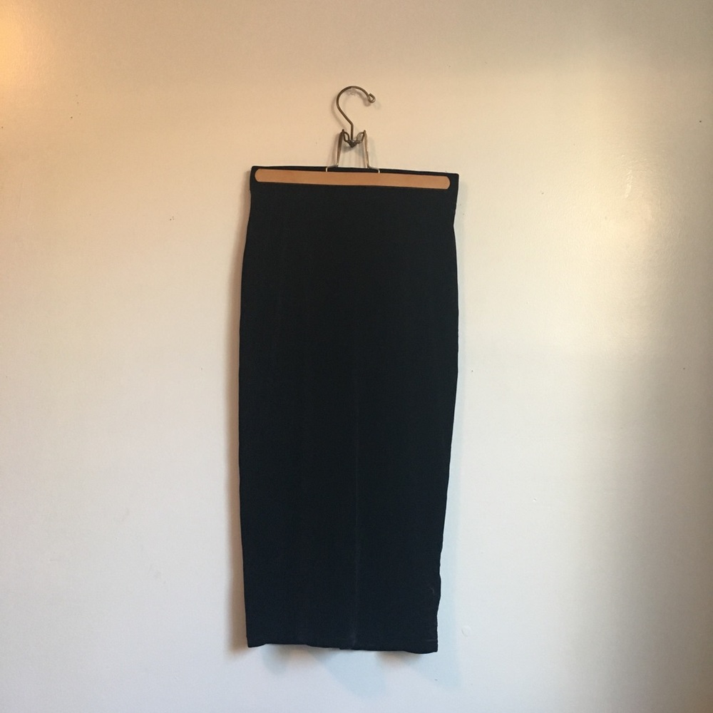 Ecote Velvet Midi Skirt